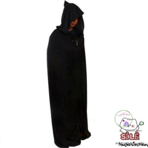 Áo Choàng Đen Halloween Ma Quái - Phù Thủy, Ma Cà Rồng - Trang Phục Cosplay Cho Các Bữa Tiệc Thú Vị