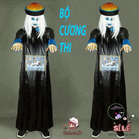 Bộ Hóa Trang Halloween Diêm Vương & Cương Thi - Trang Phục Độc Đáo Cho Người Lớn - Cosplay Pháp Sư Huyền Bí