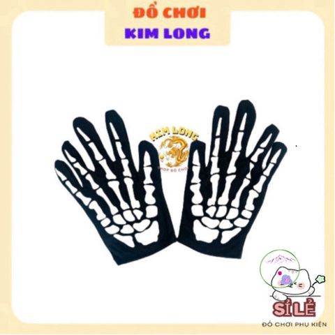 Bộ Đồ Hóa Trang Halloween 3 Món - Áo Choàng Nón, Găng Tay, Mặt Nạ Bộ Xương Cho Trẻ Em và Người Lớn - Thời Trang Ma Mị Chất Lượng Cao