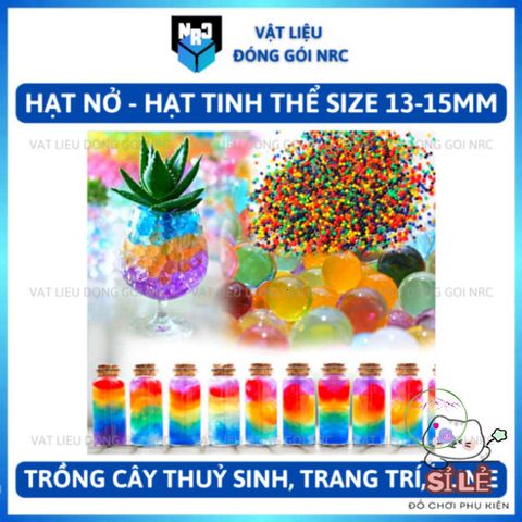 Hạt Nở Tinh Thể 500G 13-15mm - Trang Trí Thủy Sinh, Tạo Slime, An Toàn Môi Trường, Màu Sắc Đa Dạng, Chất Liệu Tự Nhiên