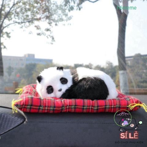 Gấu Bông Cún Đôm Đen Vàng - Thú Nhồi Bông Khử Mùi Lõi Than Hoạt Tính, Đồ Chơi Đi Xe An Toàn Cho Gia Đình