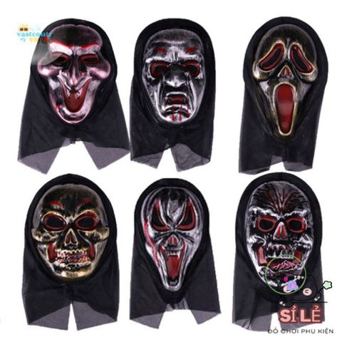 Mặt Nạ Quỷ Đáng Sợ Halloween - Đạo Cụ Cosplay Kinh Dị Thực Tế Cho Bữa Tiệc Hóa Trang, Phụ Kiện Thời Trang Độc Đáo