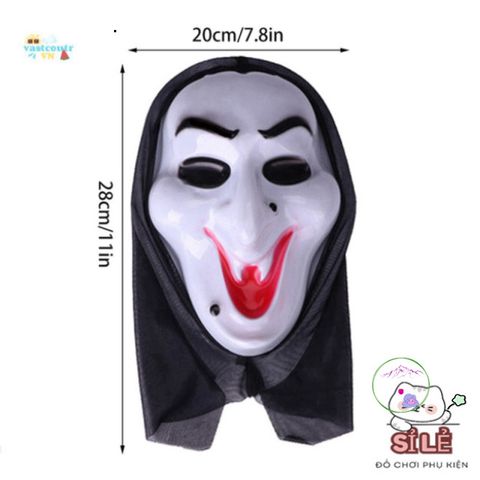 Mặt Nạ Quỷ Đáng Sợ Halloween - Đạo Cụ Cosplay Kinh Dị Thực Tế Cho Bữa Tiệc Hóa Trang, Phụ Kiện Thời Trang Độc Đáo