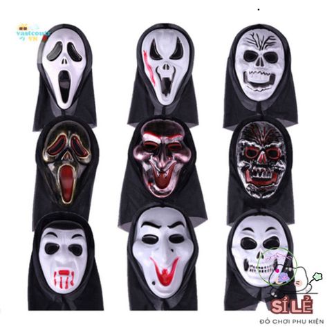 Mặt Nạ Quỷ Đáng Sợ Halloween - Đạo Cụ Cosplay Kinh Dị Thực Tế Cho Bữa Tiệc Hóa Trang, Phụ Kiện Thời Trang Độc Đáo