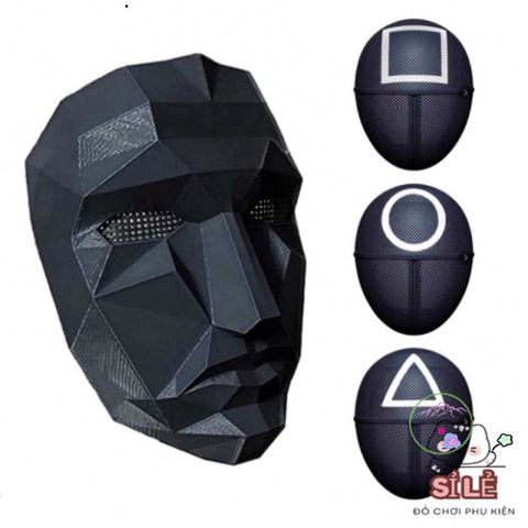 Mặt Nạ Squid Game PVC - Mysterious Halloween và Trung Thu - Dành cho Trẻ Em và Người Lớn - Hoàn Hảo cho Hóa Trang và Cosplay