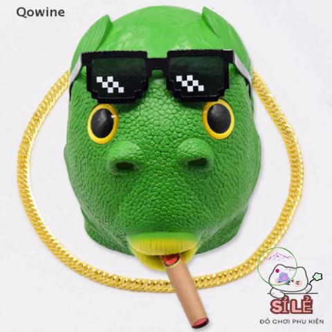 Mặt Nạ Cá Xanh Trang Trí Độc Đáo - Phụ Kiện Hóa Trang Lý Tưởng Cho Bữa Tiệc Halloween Cho Nam Nữ