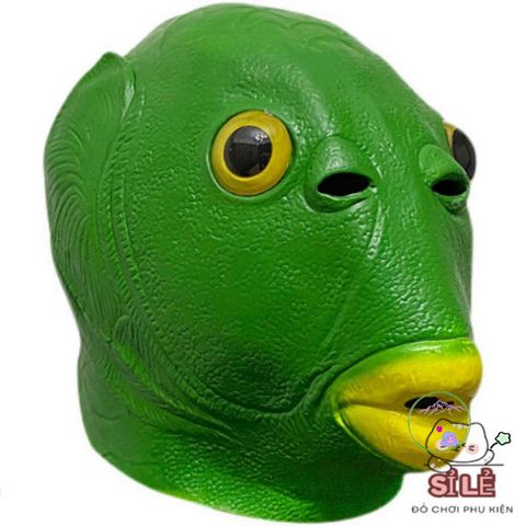 Mặt Nạ Silicone Hài Hước Đầu Cá Xanh và Ếch - Phụ Kiện Thời Trang Vui Nhộn Cho Tiệc Hóa Trang, Lễ Hội và Giải Trí