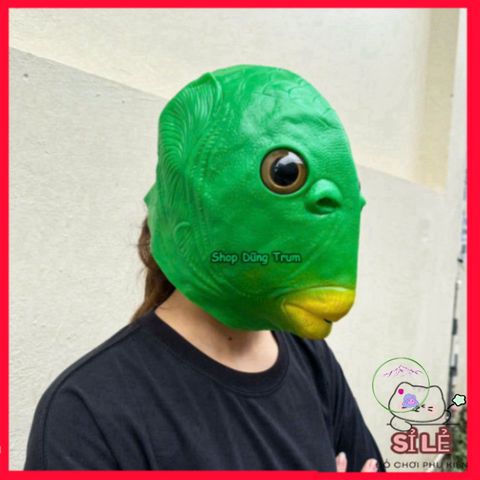 Mặt Nạ Hài Hước Cá Chép Silicon Đầy Màu Sắc - Phụ Kiện Hóa Trang Độc Đáo Cho Halloween và Tiệc Tùng