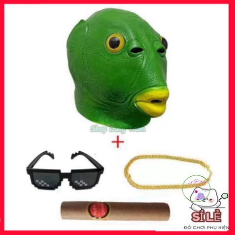 Mặt Nạ Hài Hước Cá Chép Silicon Đầy Màu Sắc - Phụ Kiện Hóa Trang Độc Đáo Cho Halloween và Tiệc Tùng