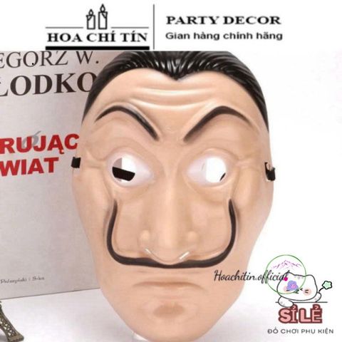 Mặt Nạ Hóa Trang Halloween Salvador Dali - Phụ Kiện Độc Đáo từ Series Money Heist - Sáng Tạo và Nổi Bật Cho Tiệc Tùng