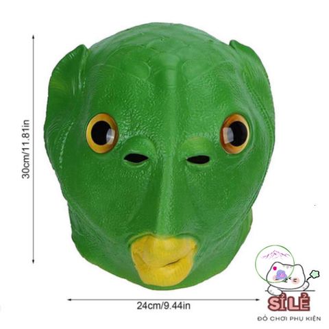 Mũ đội đầu cá xanh Benbo Pa - Phụ kiện thời trang vui nhộn cho lễ hội, Halloween, Giáng sinh, phỏng vấn hóa trang, trẻ em và người lớn.
