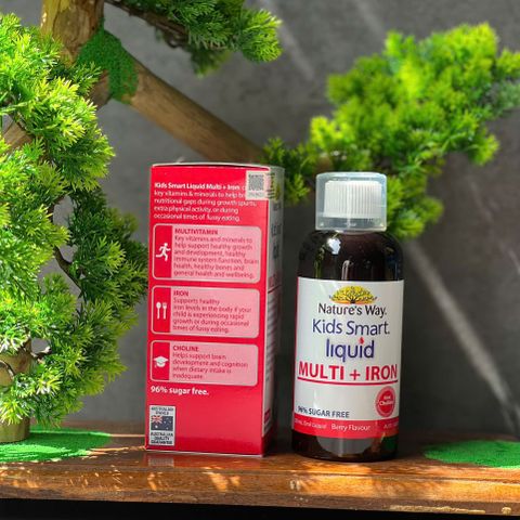 Nature's Way Kids Smart Liquid Multi + Iron 200ml - Hỗ trợ Tăng Cường Sức Khỏe và Đề Kháng cho Trẻ Em - Nhập Khẩu Chính Ngạch Úc
