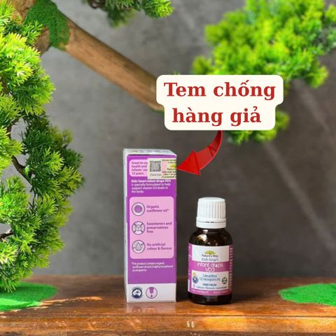 Nature's Way Kids Smart Vitamin D3 Drops 13ml - Tăng cường Canxi hỗ trợ xương và răng chắc khỏe cho trẻ em