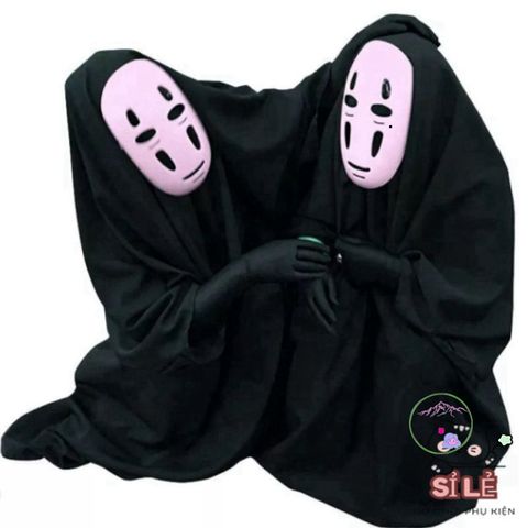 Bộ Trang Phục Hóa Trang Vô Diện Spirited Away - Cosplay Cho Người Lớn & Trẻ Em Với Áo, Mặt Nạ, Găng Tay Thời Trang