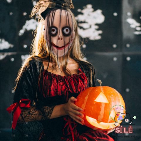 Mặt Nạ Hề Ma Quái Halloween - Phụ Kiện Đáng Sợ Cho Tiệc Tùng, Kích Thước Unisex, Chất Liệu Bền Bỉ, Thiết Kế Sáng Tạo, Gợi Cảm Hứng Rùng Rợn