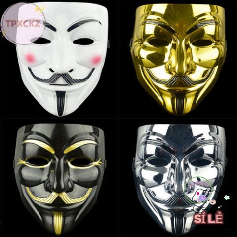 Mặt Nạ V for Vendetta Halloween - Phụ Kiện Cosplay Bí Ẩn, Đạo Cụ Trang Trí Dành Cho Tiệc Hóa Trang và Sự Kiện Lễ Hội