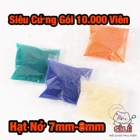 Gói 10.000 Hạt Nở 7-8mm - Đồ Chơi Sáng Tạo & Trồng Cây Màu Sắc Đa Dạng, Ngâm Nước Trước Khi Sử Dụng