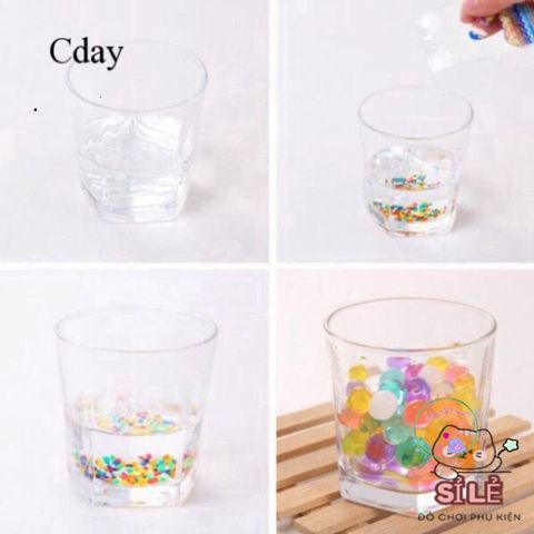 Hạt Nở Tinh Thể Trang Trí - Sắc Màu Tươi Tắn 50G, 100G Cho Slime và Trồng Cây - Nghệ Thuật DIY Sáng Tạo