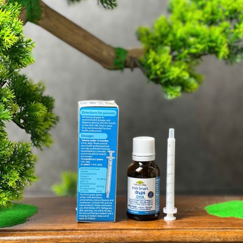Nước Nhỏ Mắt Nature's Way Kids Smart Drops DHA - Bổ Sung DHA, EPA Tốt Cho Não Bộ, Mắt và Hệ Thần Kinh (20ml)