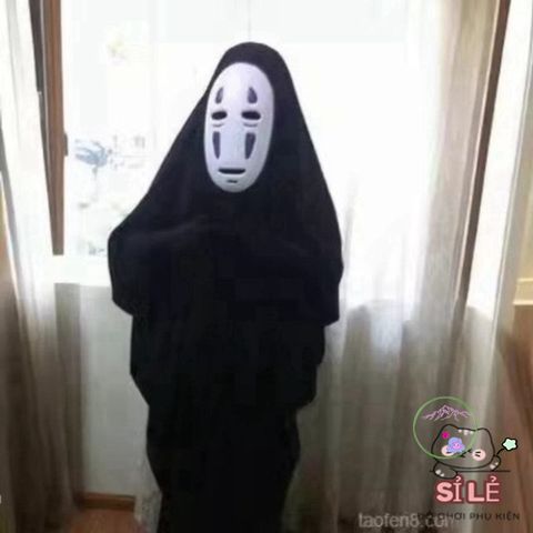 Bộ đồ hóa trang Halloween Vô Diện cho trẻ em và người lớn - Áo choàng, mặt nạ và găng tay đa kích cỡ - Trang phục lễ hội ma vui nhộn