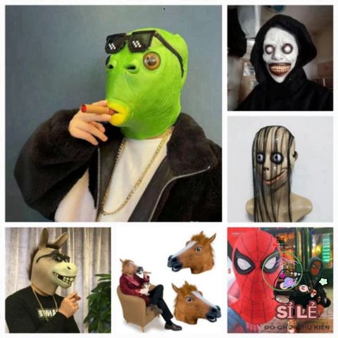 Mặt Nạ Quái Vật Halloween - Phụ Kiện Trang Phục Cá Xanh Độc Đáo Cho Bữa Tiệc Hóa Trang, Cosplay Và Lễ Hội