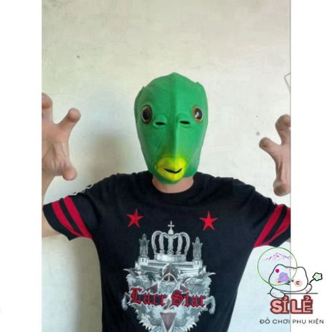 Mặt Nạ Quái Vật Halloween - Phụ Kiện Trang Phục Cá Xanh Độc Đáo Cho Bữa Tiệc Hóa Trang, Cosplay Và Lễ Hội