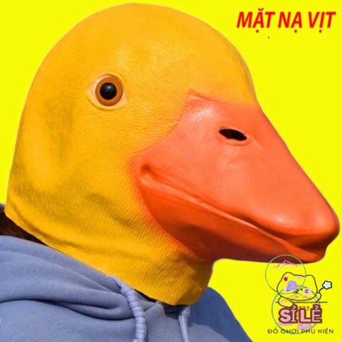 Mặt Nạ Con Vịt Donald - Đạo Cụ Halloween Thú Vị, Chất Liệu Latex An Toàn Cho Tiệc Hóa Trang & Video TikTok