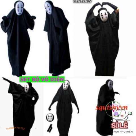 Bộ Trang Phục Cosplay Kaonashi - Hóa Trang Nhân Vật Vô Diện Phim 