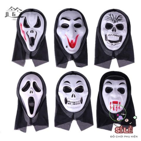 Mặt Nạ Halloween Ma Quái - Phụ Kiện Cosplay Độc Đáo, Tạo Phong Cách Kinh Dị Cho Bữa Tiệc & Lễ Hội Hóa Trang