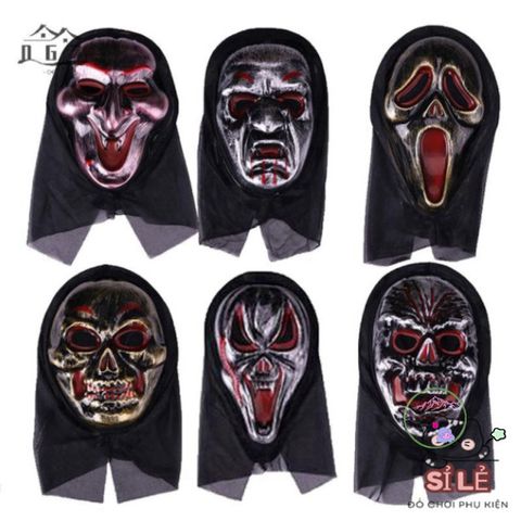 Mặt Nạ Halloween Ma Quái - Phụ Kiện Cosplay Độc Đáo, Tạo Phong Cách Kinh Dị Cho Bữa Tiệc & Lễ Hội Hóa Trang
