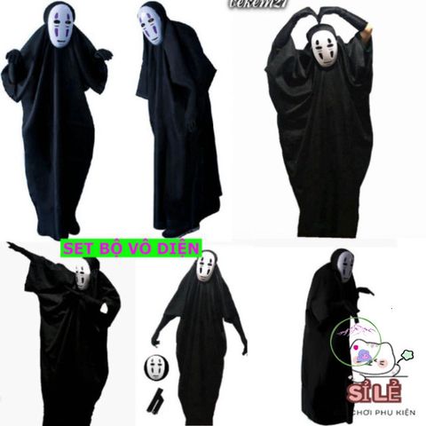 Bộ trang phục hóa trang vô diện cho trẻ em và người lớn - Cosplay game anime - Áo choàng, mặt nạ, găng tay chất liệu cao cấp