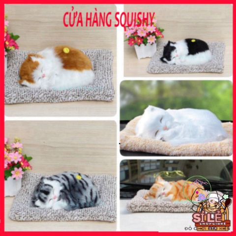 Gối Thú Bông Khử Mùi Than Hoạt Tính Chó Mèo - Trang Trí Ô Tô & Bàn Làm Việc - Mẫu Lớn Âm Thanh Vui Nhộn