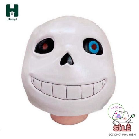 Mặt Nạ Undertale Sans - Phụ Kiện Hóa Trang Độc Đáo Cho Halloween và Tiệc Mardi Gras - Chất Liệu Cao Su Chất Lượng Cao