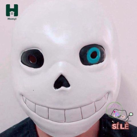 Mặt Nạ Undertale Sans - Phụ Kiện Hóa Trang Độc Đáo Cho Halloween và Tiệc Mardi Gras - Chất Liệu Cao Su Chất Lượng Cao