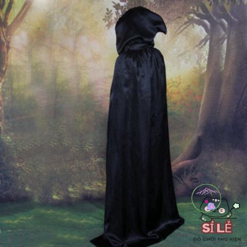 Bộ trang phục Thần Chết Halloween cao cấp cho nam và nữ - Thiết kế độc đáo, chất liệu bền đẹp, mặt nạ, găng tay kèm theo