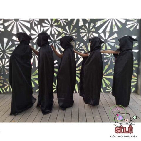 Bộ trang phục Thần Chết Halloween cao cấp cho nam và nữ - Thiết kế độc đáo, chất liệu bền đẹp, mặt nạ, găng tay kèm theo