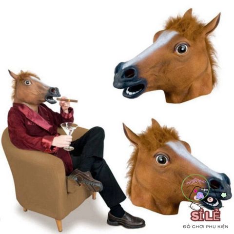 Mặt Nạ Cosplay Ngựa Silicone - Phụ Kiện Hóa Trang Độc Đáo Cho Halloween và Tiệc Tùng Nghệ Thuật