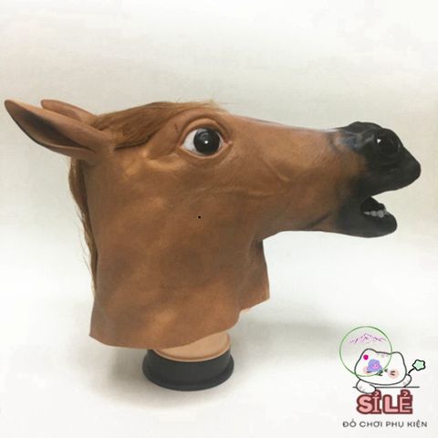 Mặt Nạ Cosplay Ngựa Silicone - Phụ Kiện Hóa Trang Độc Đáo Cho Halloween và Tiệc Tùng Nghệ Thuật