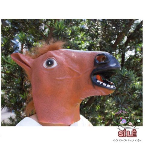 Mặt Nạ Cosplay Ngựa Silicone - Phụ Kiện Hóa Trang Độc Đáo Cho Halloween và Tiệc Tùng Nghệ Thuật