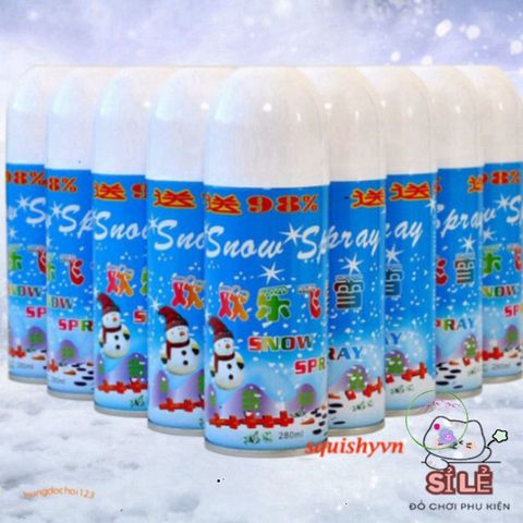 Bình Xịt Tuyết Đa Năng - Tạo Màn Tuyết Nhiều Màu Dễ Dùng Cho Tiệc Tùng, Sinh Nhật, Hoạt Động Ngoài Trời và Dịp Lễ Hội