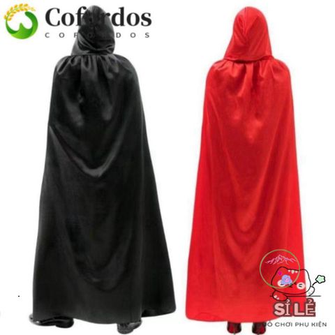 Áo Choàng Halloween Cao Cấp COFORDOS - Áo Choàng Tử Thần Grim Reaper Đen, Tím, Đỏ - Trang Phục Hóa Trang Cho Người Lớn Và Trẻ Em