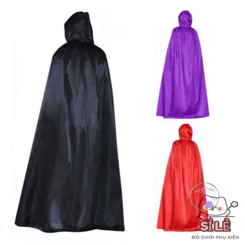 Áo Choàng Halloween Cao Cấp COFORDOS - Áo Choàng Tử Thần Grim Reaper Đen, Tím, Đỏ - Trang Phục Hóa Trang Cho Người Lớn Và Trẻ Em