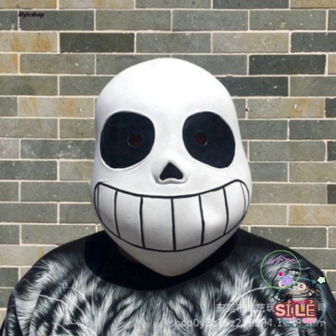 Mặt Nạ Mắt Xanh Undertale Sans - Hóa Trang Độc Đáo, Phong Cách Cosplay Cho Halloween và Sự Kiện, Chất Liệu Latex An Toàn