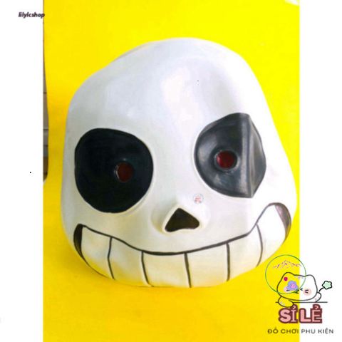 Mặt Nạ Mắt Xanh Undertale Sans - Hóa Trang Độc Đáo, Phong Cách Cosplay Cho Halloween và Sự Kiện, Chất Liệu Latex An Toàn