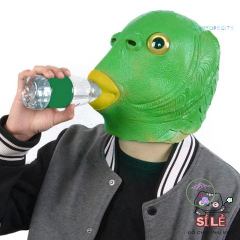 Khăn Che Mặt Silicone Hoạt Hình Cá Cho Người Lớn - Phụ Kiện Cosplay Độc Đáo Cho Halloween, Giáng Sinh, Tiệc Tùng