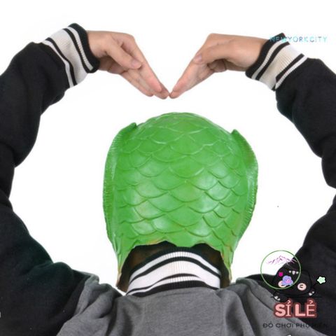 Khăn Che Mặt Silicone Hoạt Hình Cá Cho Người Lớn - Phụ Kiện Cosplay Độc Đáo Cho Halloween, Giáng Sinh, Tiệc Tùng