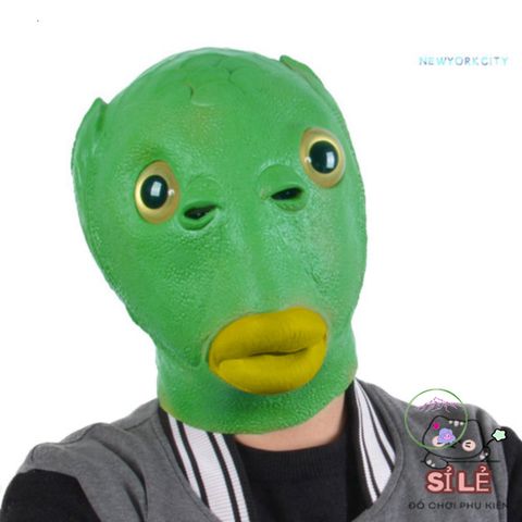 Khăn Che Mặt Silicone Hoạt Hình Cá Cho Người Lớn - Phụ Kiện Cosplay Độc Đáo Cho Halloween, Giáng Sinh, Tiệc Tùng
