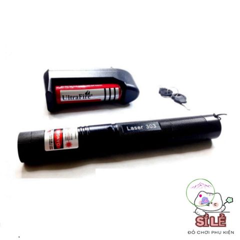 Đèn Pin Sạc Laser 303 - Ánh Sáng Đỏ Cho Du Lịch, Giảng Dạy, Phát Tín Hiệu, Chống Nước, Bền Bỉ, Thiết Kế Linh Hoạt