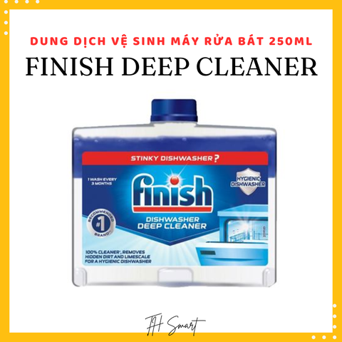 Dung Dịch Vệ Sinh Máy Rửa Bát FINISH 250ml - Loại Bỏ Cặn Bẩn, Dầu Mỡ, Khử Mùi Hiệu Quả Cho Máy Rửa Bát Tại Nhà