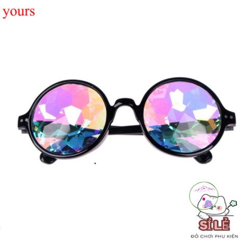Gọng Kính Vạn Hoa Trong Suốt - Kính Thời Trang Màu Sắc Cầu Vồng Dành Cho Tiệc Tùng, Halloween, Phong Cách Năng Động